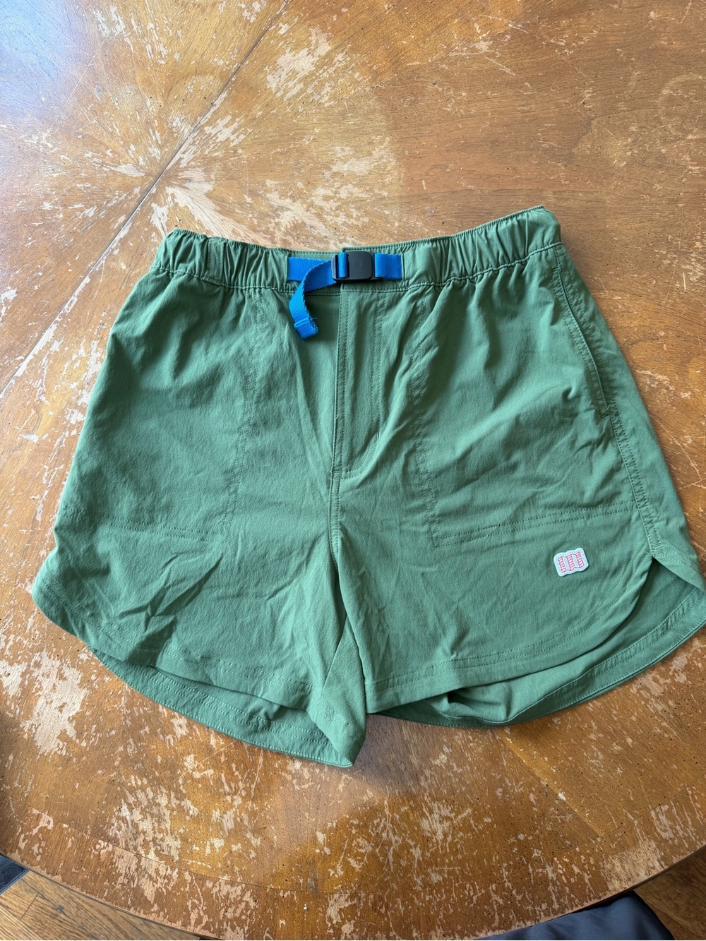 Topo Designs Olive Green River Shorts - Picture 4 of 5